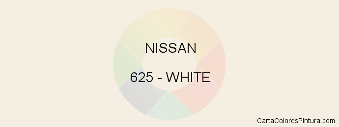 Pintura Nissan 625 White