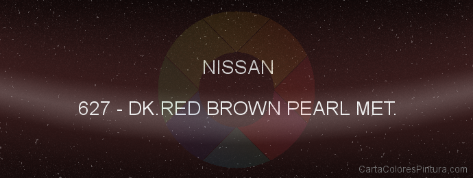 Pintura Nissan 627 Dk.red Brown Pearl Met.