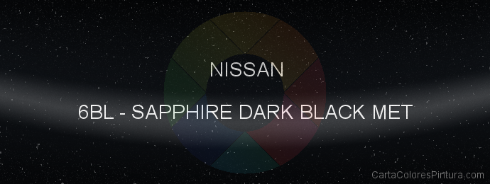 Pintura Nissan 6BL Sapphire Dark Black Met