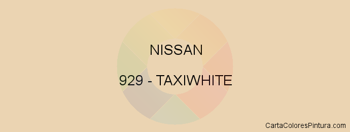 Pintura Nissan 929 Taxiwhite