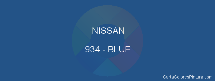 Pintura Nissan 934 Blue