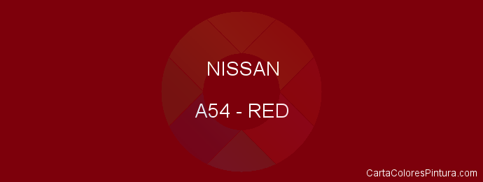 Pintura Nissan A54 Red