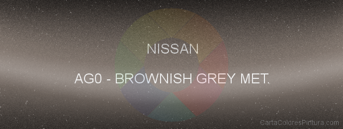 Pintura Nissan AG0 Brownish Grey Met.