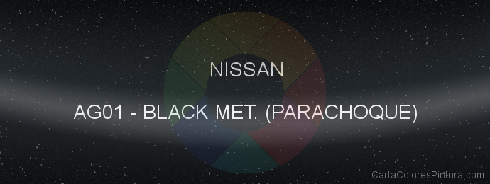Pintura Nissan AG01 Black Met. (parachoque)