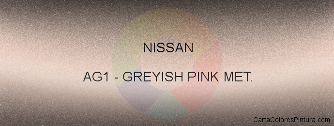 Pintura Nissan AG1 Greyish Pink Met.