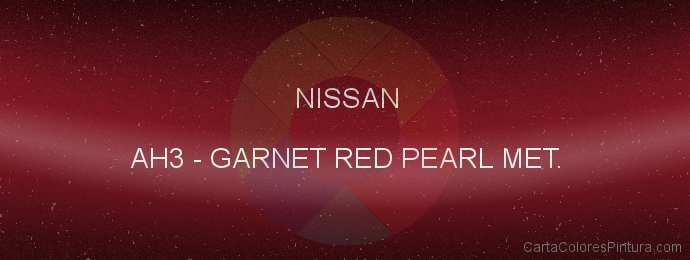 Pintura Nissan AH3 Garnet Red Pearl Met.