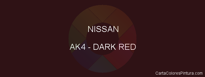 Pintura Nissan AK4 Dark Red