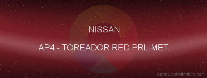 Pintura Nissan AP4 Toreador Red Prl.met.