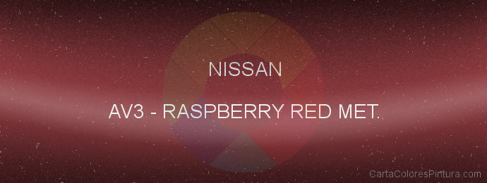 Pintura Nissan AV3 Raspberry Red Met.