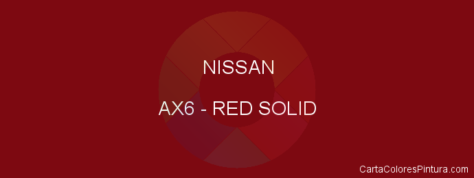 Pintura Nissan AX6 Red Solid