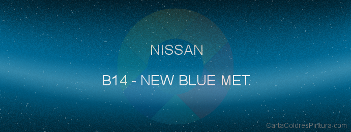 Pintura Nissan B14 New Blue Met.