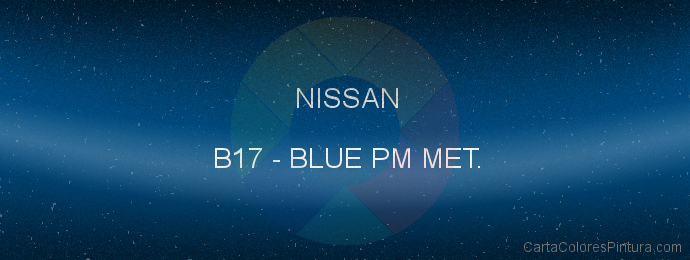 Pintura Nissan B17 Blue Pm Met.