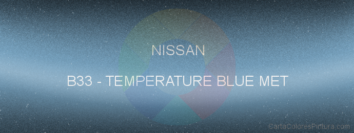 Pintura Nissan B33 Temperature Blue Met