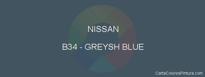 Pintura Nissan B34 Greysh Blue