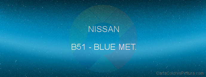 Pintura Nissan B51 Blue Met.