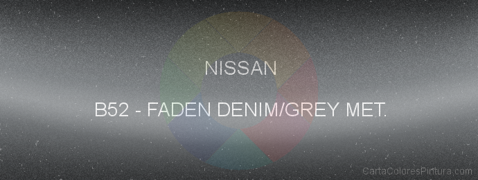 Pintura Nissan B52 Faden Denim/grey Met.
