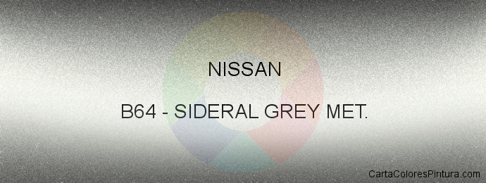 Pintura Nissan B64 Sideral Grey Met.