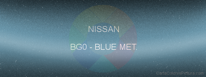 Pintura Nissan BG0 Blue Met.