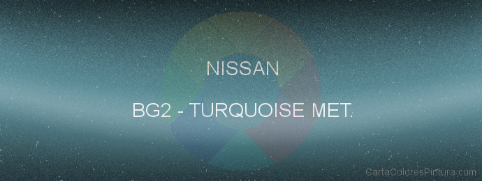 Pintura Nissan BG2 Turquoise Met.
