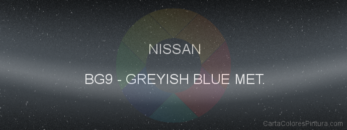 Pintura Nissan BG9 Greyish Blue Met.