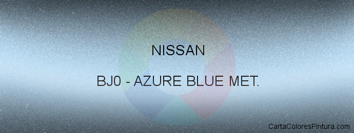 Pintura Nissan BJ0 Azure Blue Met.