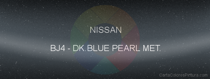 Pintura Nissan BJ4 Dk.blue Pearl Met.