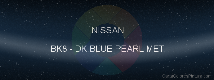 Pintura Nissan BK8 Dk.blue Pearl Met.