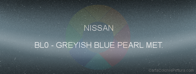 Pintura Nissan BL0 Greyish Blue Pearl Met.