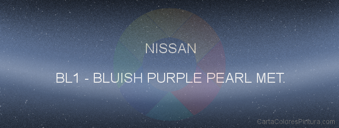Pintura Nissan BL1 Bluish Purple Pearl Met.