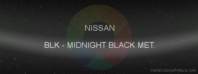 Pintura Nissan BLK Midnight Black Met.