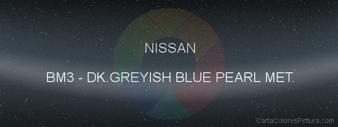 Pintura Nissan BM3 Dk.greyish Blue Pearl Met.