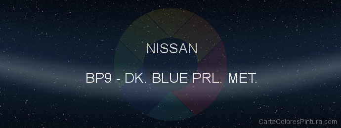 Pintura Nissan BP9 Dk. Blue Prl. Met.
