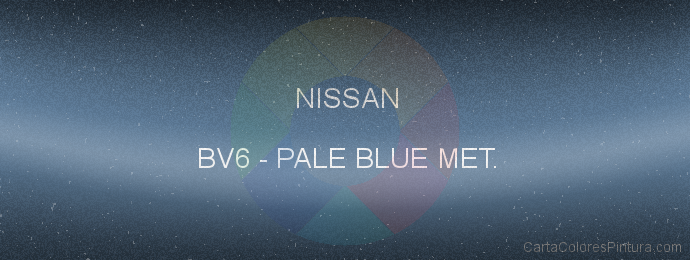 Pintura Nissan BV6 Pale Blue Met.