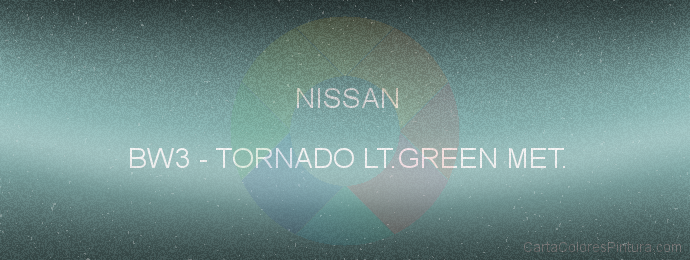 Pintura Nissan BW3 Tornado Lt.green Met.