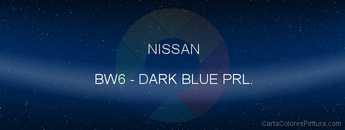 Pintura Nissan BW6 Dark Blue Prl.