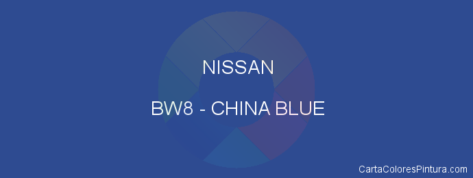 Pintura Nissan BW8 China Blue