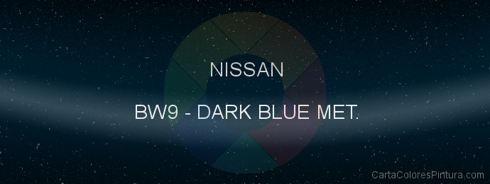 Pintura Nissan BW9 Dark Blue Met.