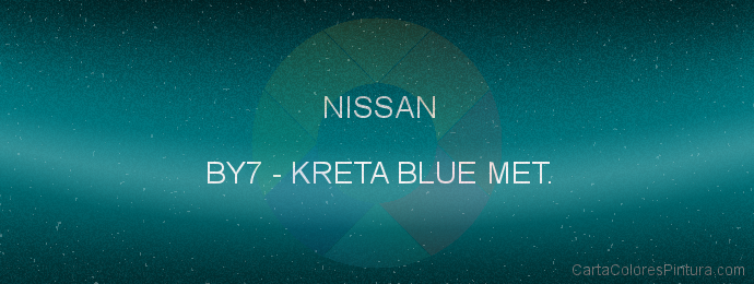 Pintura Nissan BY7 Kreta Blue Met.