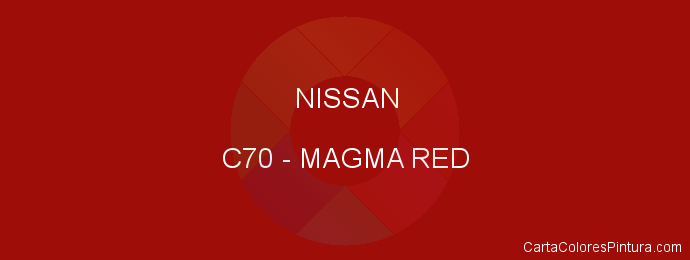 Pintura Nissan C70 Magma Red