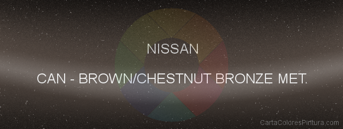 Pintura Nissan CAN Brown/chestnut Bronze Met.