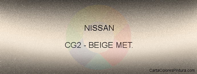 Pintura Nissan CG2 Beige Met.
