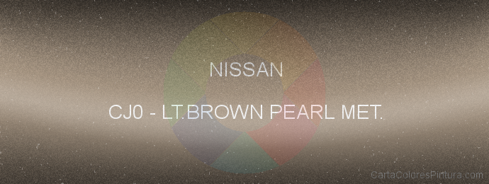 Pintura Nissan CJ0 Lt.brown Pearl Met.