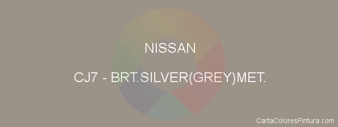 Pintura Nissan CJ7 Brt.silver(grey)met.