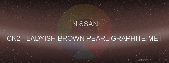 Pintura Nissan CK2 Ladyish Brown Pearl Graphite Met.