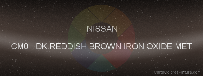 Pintura Nissan CM0 Dk.reddish Brown Iron Oxide Met.