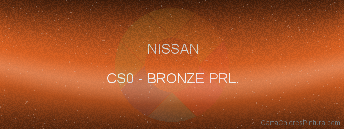 Pintura Nissan CS0 Bronze Prl.