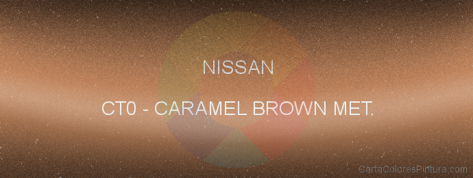 Pintura Nissan CT0 Caramel Brown Met.