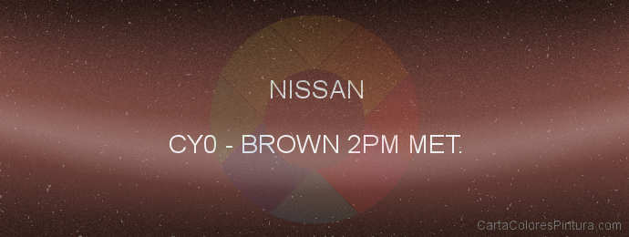 Pintura Nissan CY0 Brown 2pm Met.