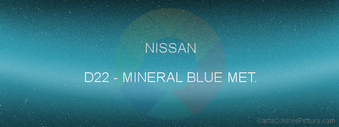 Pintura Nissan D22 Mineral Blue Met.