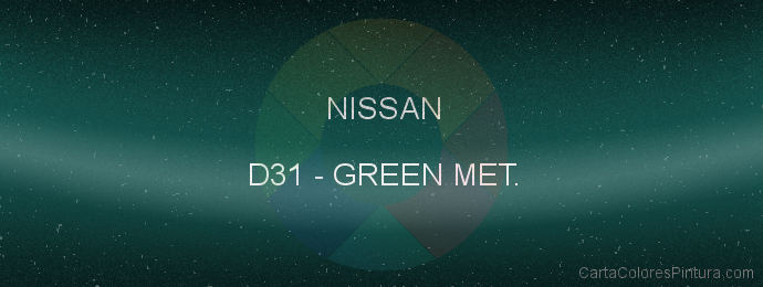 Pintura Nissan D31 Green Met.